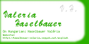 valeria haselbauer business card