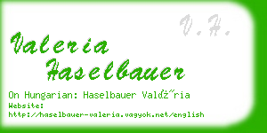 valeria haselbauer business card